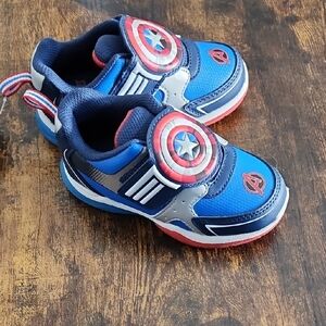 Kids Blue and Red Superhero Shoes